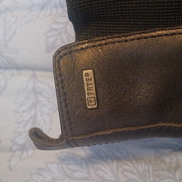 Frye Black/Dark Brown Leather Dressy/Heeled Boots Size 8M - Picture 13 of 15